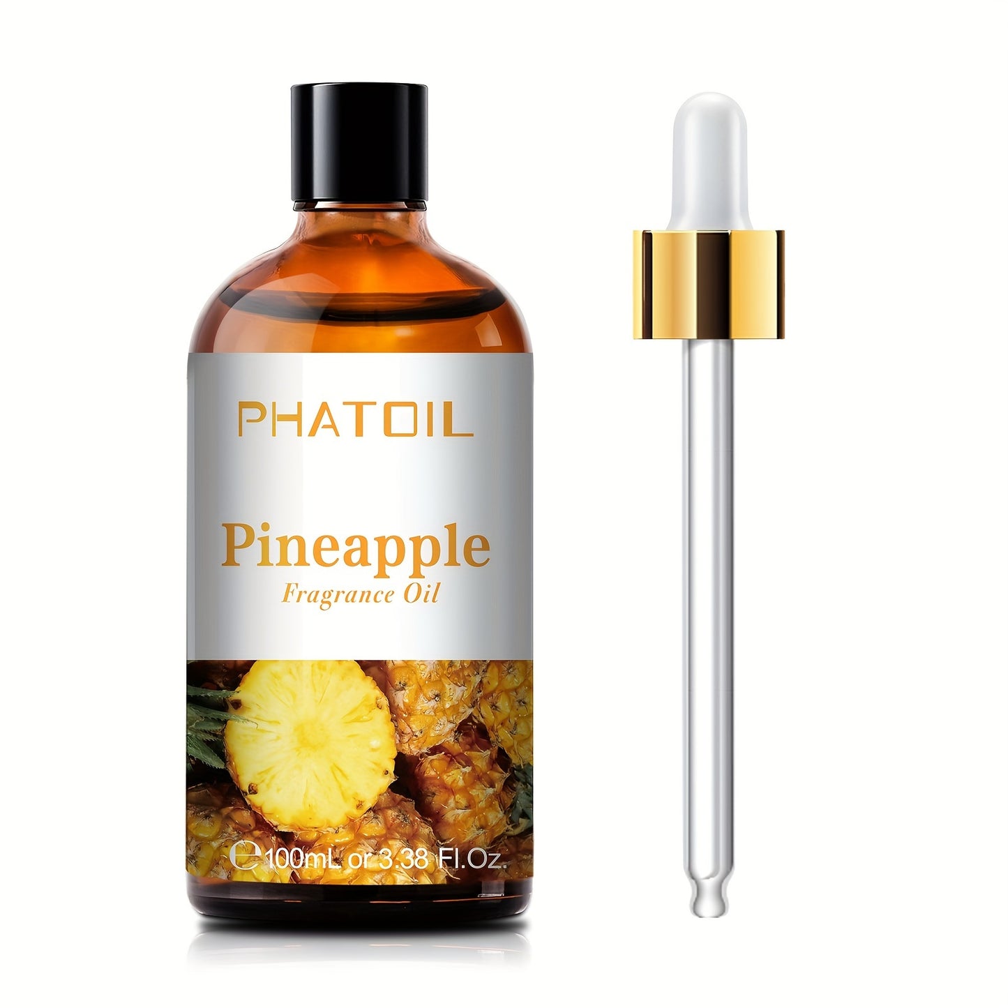 PHATOIL 1pc 100ml/3.38Fl.Oz Pineapple Fragrance Oils For Diffuser Humidifier Reed Diffuser Candle Making