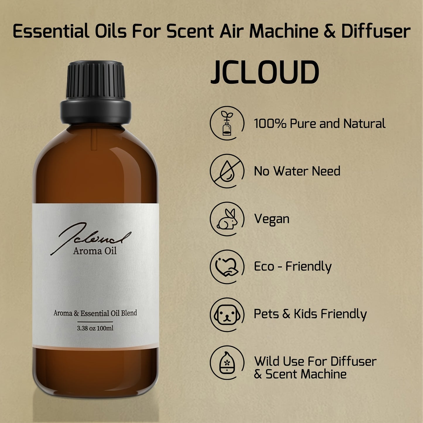 Good Wishes Essential Oils For Scent Air Machine | Hotel Colletion 3.38 oz Natural & Pure Aroma Fragrance Oils For Aromatherapy Diffuser, Home Luxury Scents & Hotel Scents For Scent Diffuser