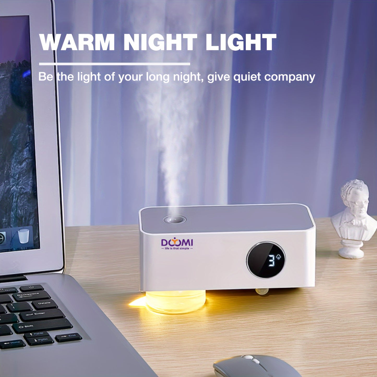 AromaBliss Diffuser - Smart Home Aromatherapy Machine for Bedroom, Living Room, Bathroom - Automatic Induction Night Light, Long-Lasting Fragrance with Three Adjustable Concentrations, Compact Design, Whisper Quiet Operation,